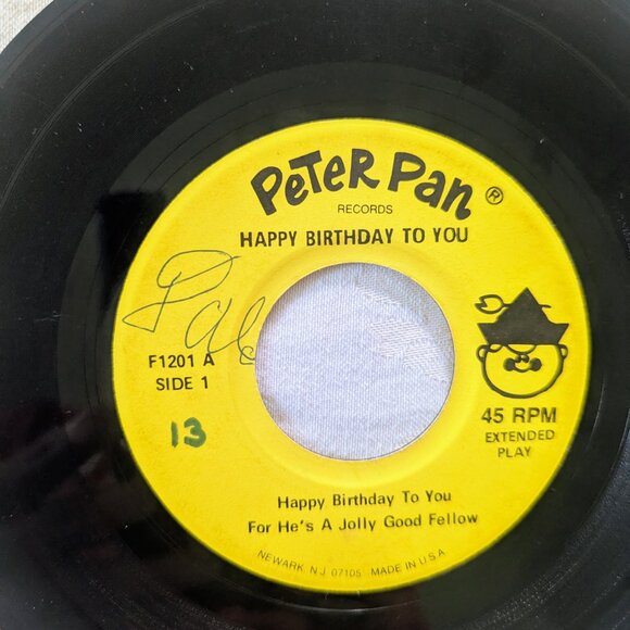 VTG Lot of 7 Peter Pan Records 45 RPM 60s Kids Songs Bonus Book Fairy Tale Sing - Picture 7 of 10